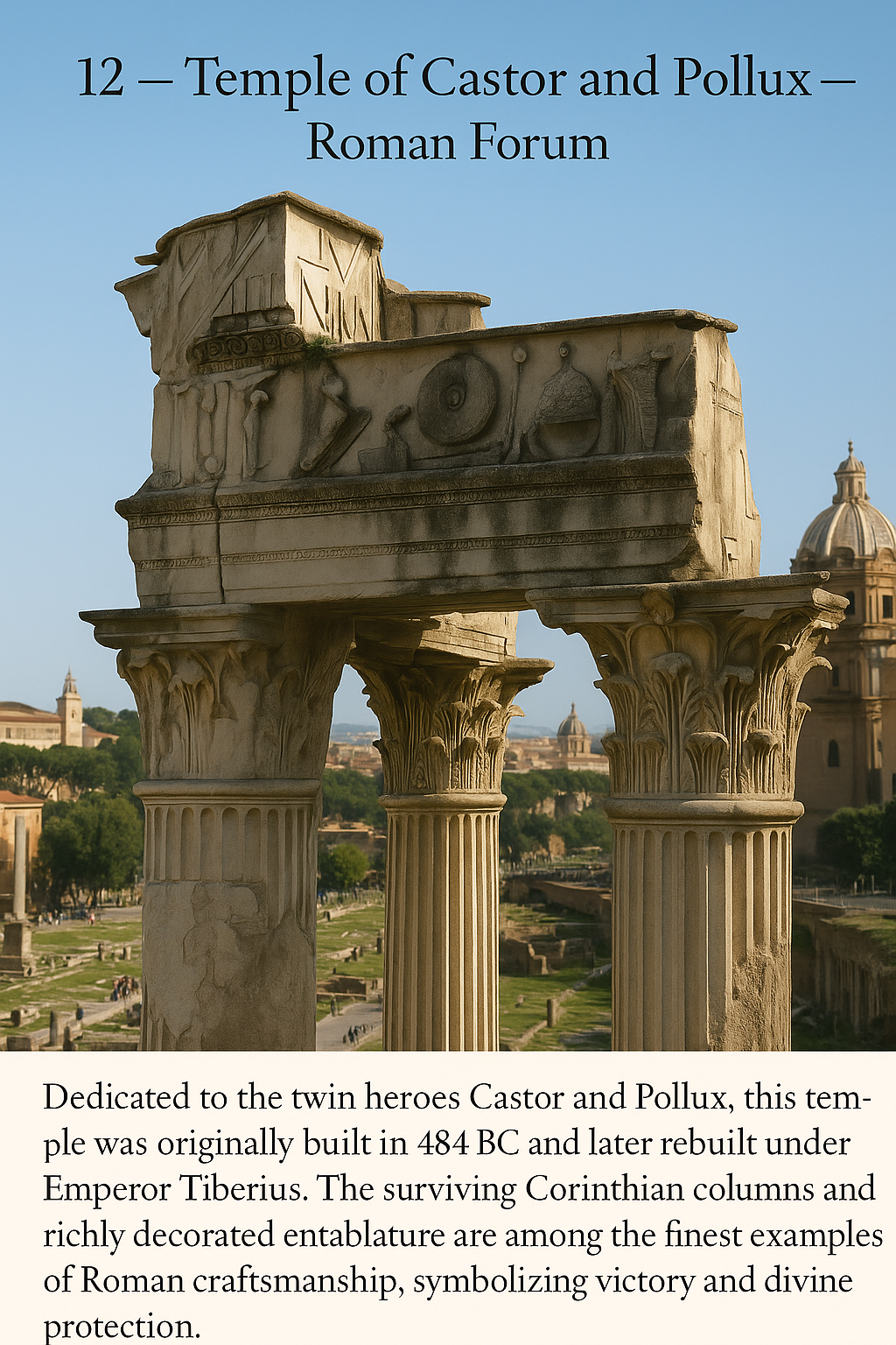 12 - Temple of Castor and Pollux